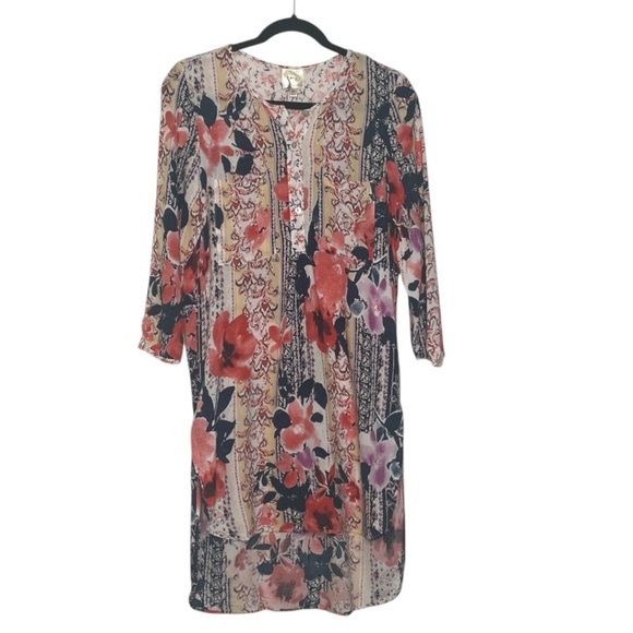 Anthropologie Fig and Flower Floral Tunic - Picture 2 of 8